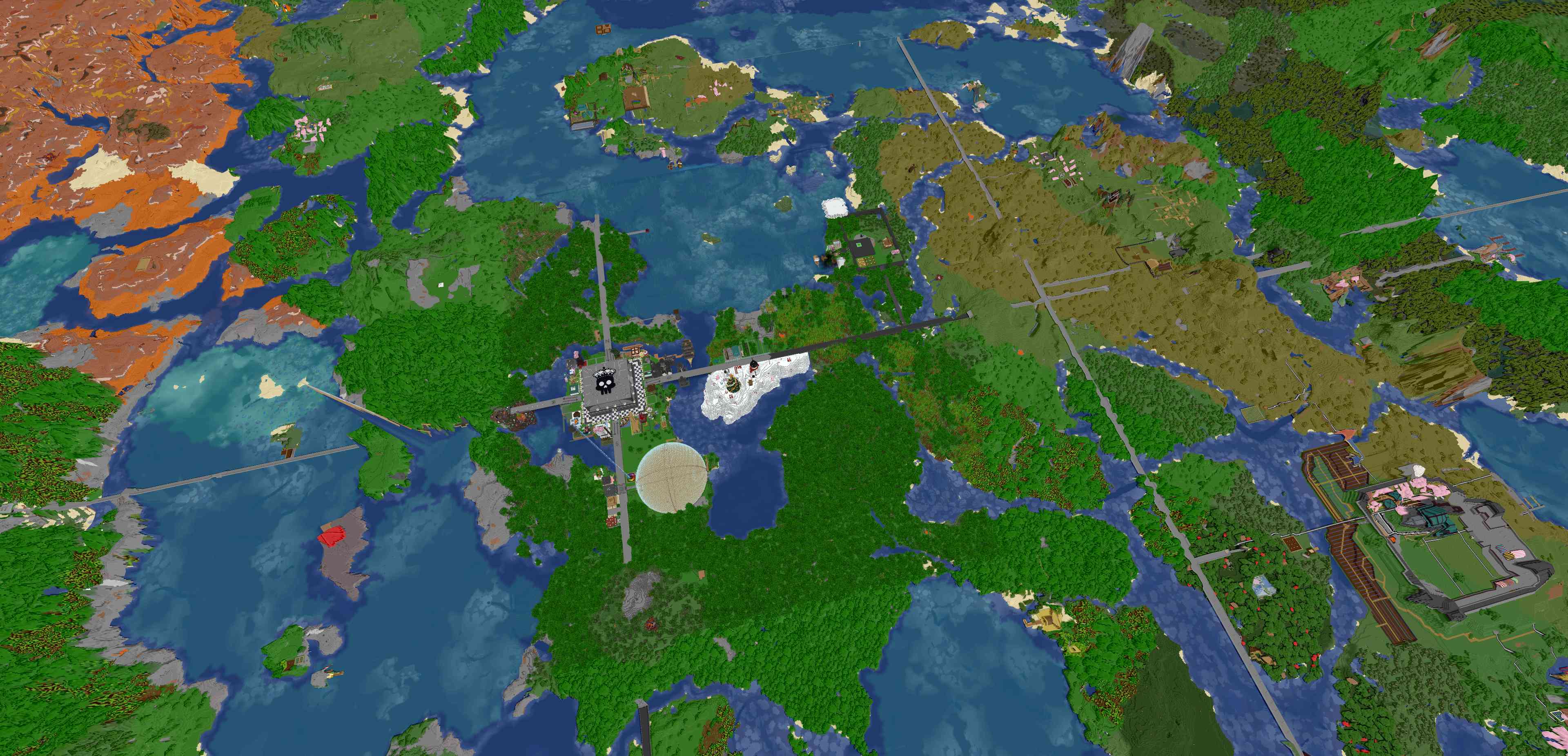 Minecraft Server Bluemap Screenshot